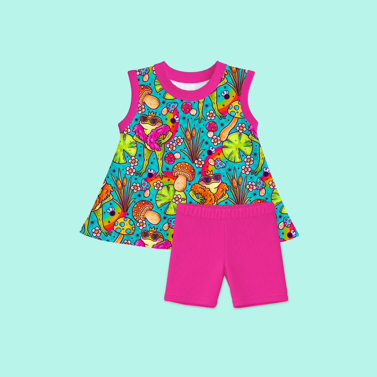 Swing Tank with Biker Shorts